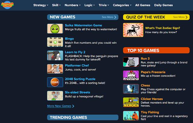 10 situs game teratas yang tidak diblokir di sekolah tahun 2024