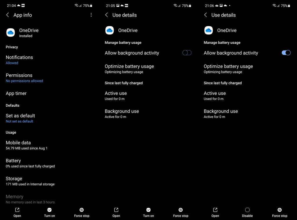 Selesai: Apl OneDrive untuk Android tidak menyegerak