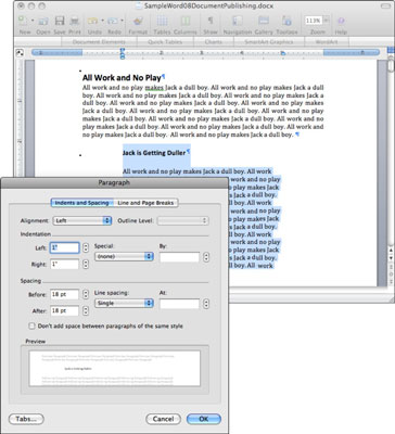 Word 2008 forMacでインデントを設定する方法