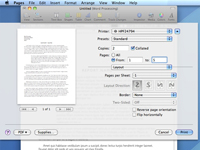 Cómo imprimir un documento de Mac Snow Leopard Pages