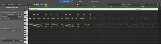 Éditeurs MIDI dans Logic Pro X