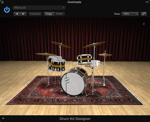 Erstellen benutzerdefinierter Kits mit Drum Kit Designer in Logic Pro X