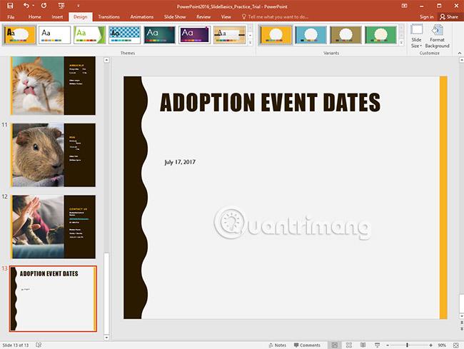 PowerPoint 2016: conceptos básicos de diapositivas