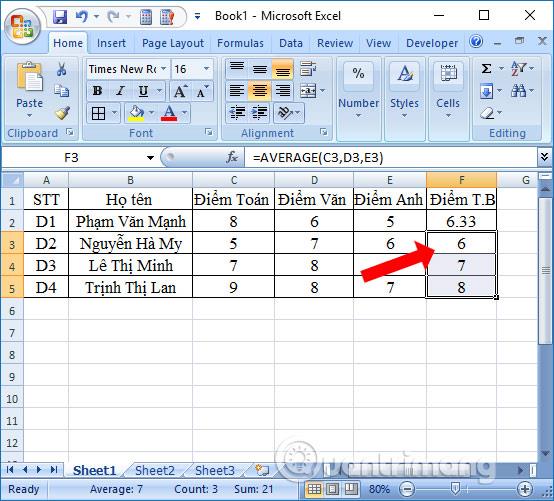 Comment utiliser la fonction MOYENNE dans Excel