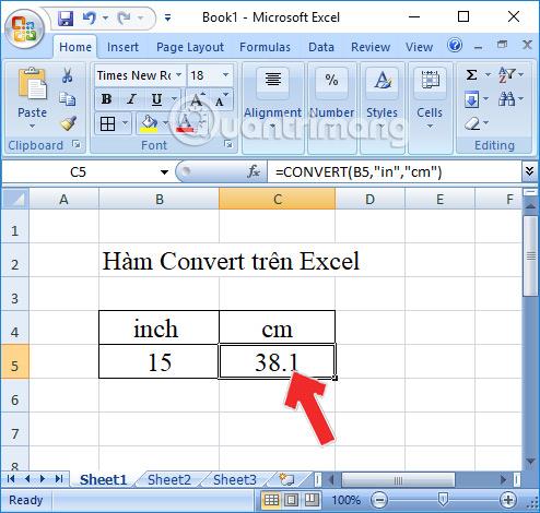 So verwenden Sie die Konvertierungsfunktion in Excel
