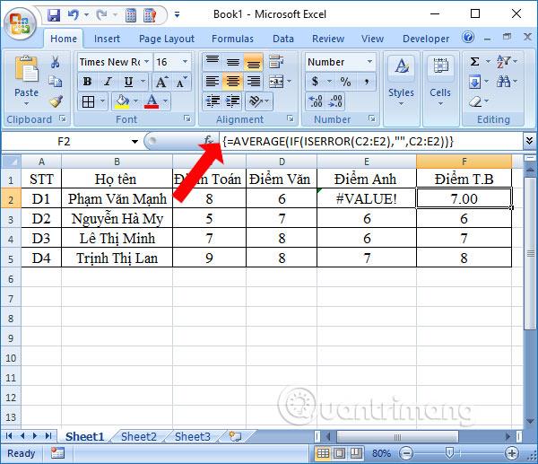 Come utilizzare la funzione MEDIA in Excel