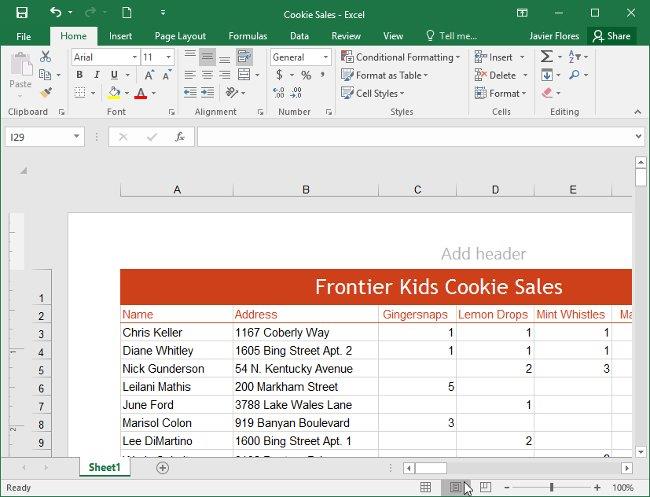 Excel 2016 – Lektion 1: Machen Sie sich mit Microsoft Excel vertraut
