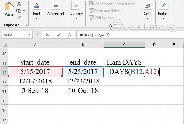 Excel の DAYS 関数: Excel で日付の距離を計算する方法