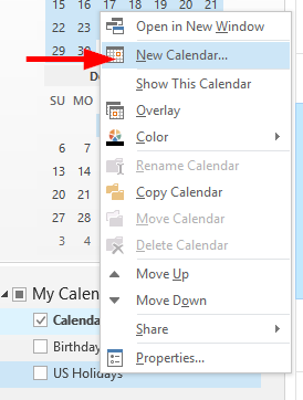 Neue geschäftliche / persönliche / freigegebene Kalender in Outlook 2019, 365 und 2016 hinzufügen?