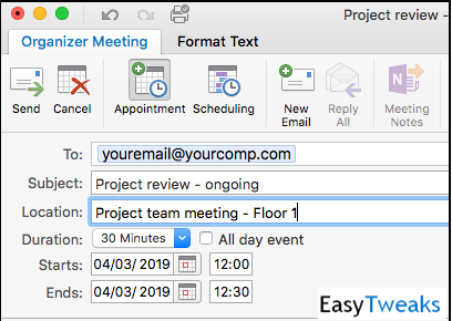 ¿Cómo programar y enviar solicitudes recurrentes de reuniones, eventos y citas de Outlook 2019 / 365?