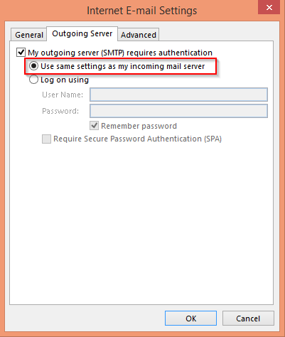 Ajustes de configuración de GMail para la instalación en Outlook para Windows