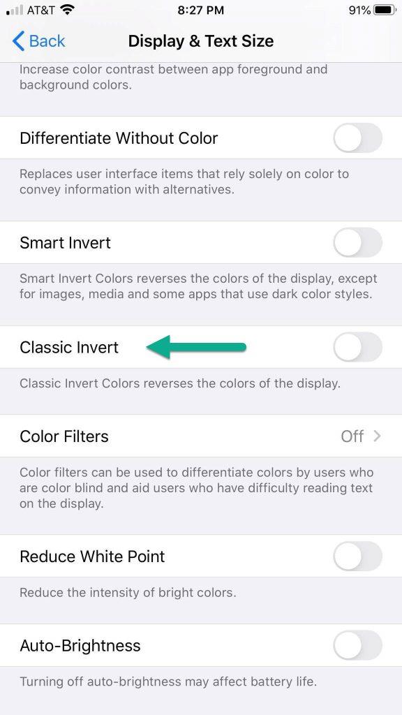 Come invertire i colori su un'immagine su iPhone