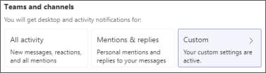 Customize Teams channel notifications