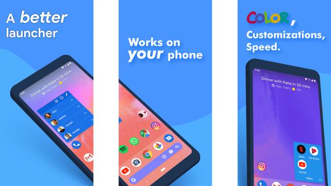 Screenshot van Action Launcher 2021