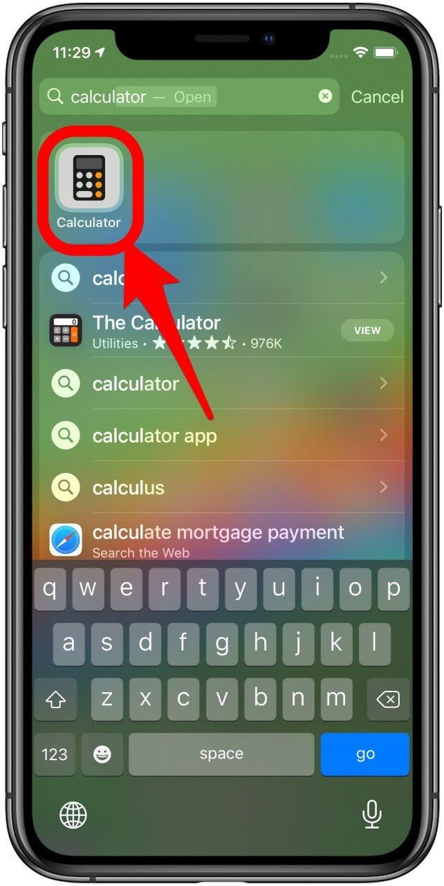 ¿Dónde está la calculadora en el iPhone 8?