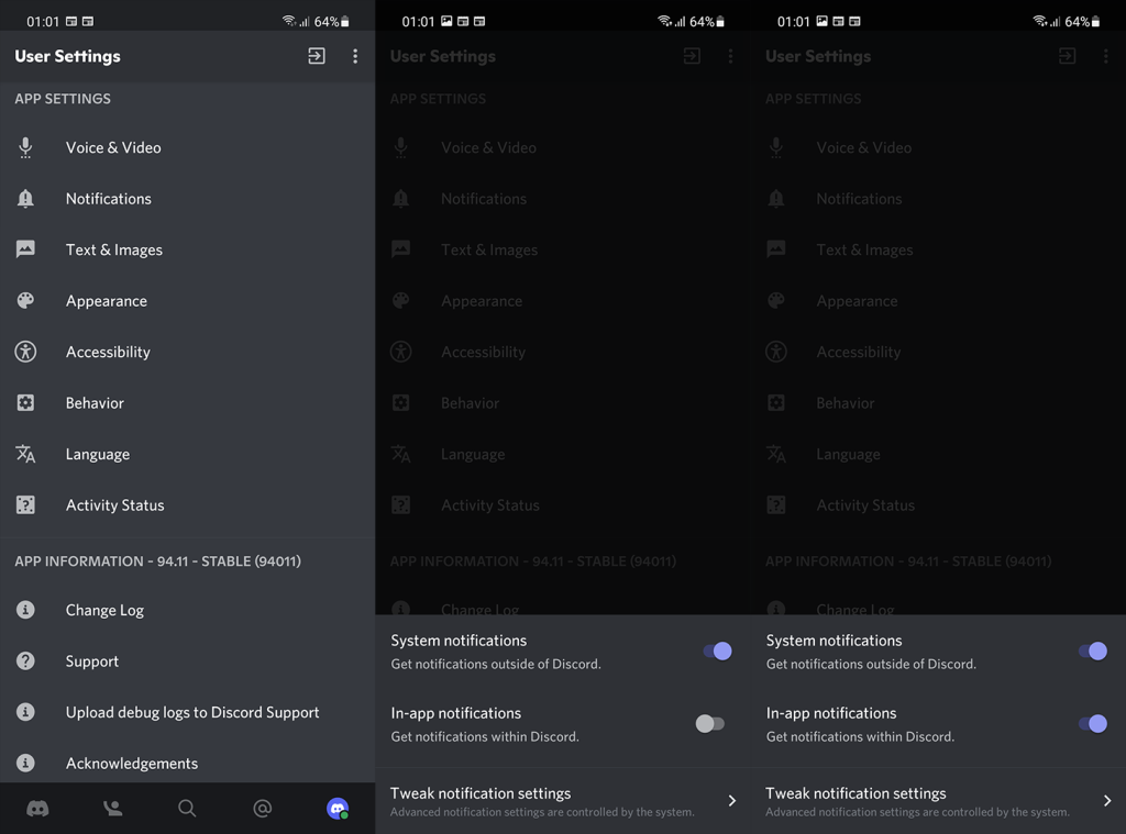 Correction : les notifications push Discord ne fonctionnent pas