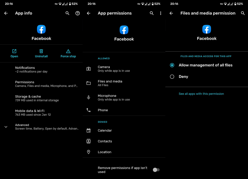 Solución: la aplicación de Facebook sigue deteniéndose en Android