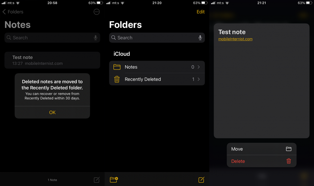 Poprawka: Apple Notes zniknął na iPhonie/iPadzie