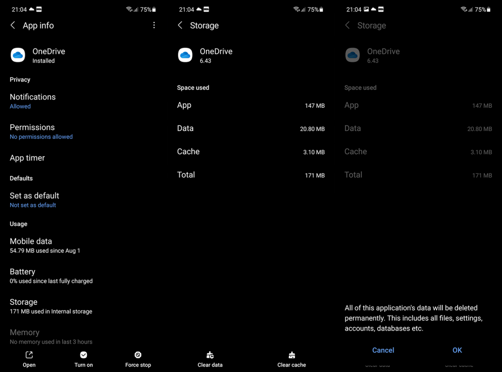 Çözüldü: Android için OneDrive uygulaması eşitlenmiyor