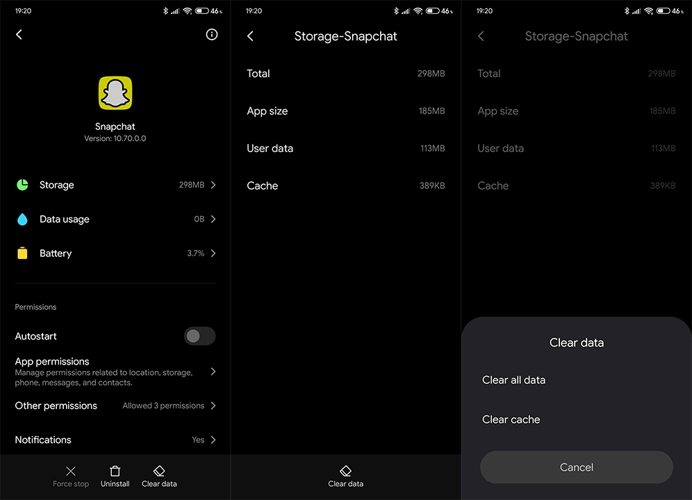 Correzione: Snapchat balbetta, lag e si arresta in modo anomalo su Android