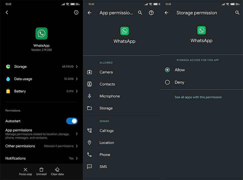 Correctif : WhatsApp n'envoie pas de fichiers sur Android