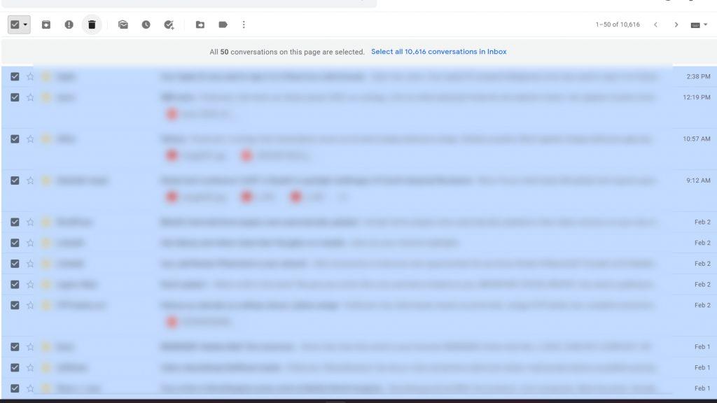 iPhone(+ Gmail)에서 모든 메일을 삭제하는 방법