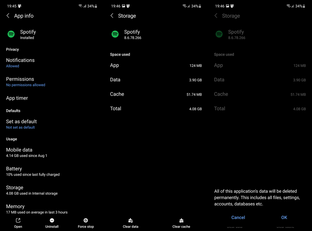 Düzeltme: Android'de ekran kapalıyken Spotify oynatmayı durduruyor