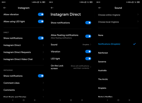 Jak zmienić dźwięk powiadomienia na Instagramie na Androidzie