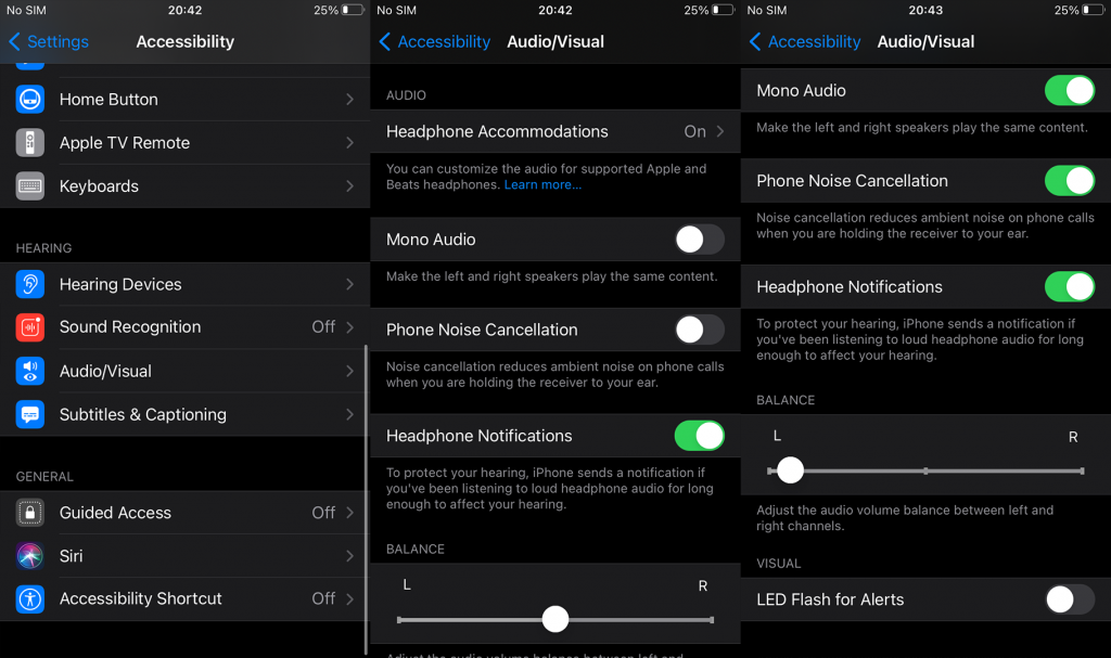 修復：在最低設置的 iPhone 上耳機聲音太大