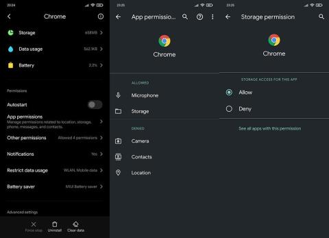 Comment corriger lerreur Chrome a besoin dun accès au stockage sur Android