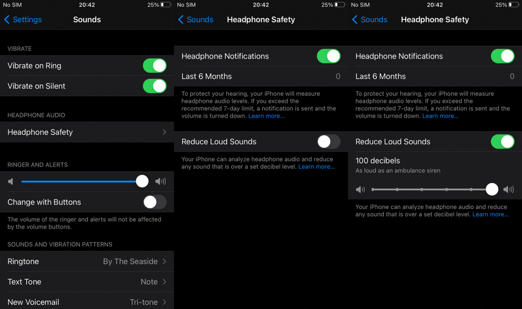 修復：在最低設置的 iPhone 上耳機聲音太大