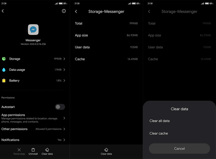 Düzeltme: Messenger, Android'de okunmamış mesajı gösteriyor