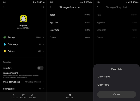 Poprawka: Snapchat zacina się, opóźnia i ulega awarii na Androidzie