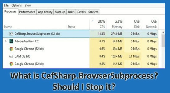 What is CefSharp.BrowserSubprocess? Should I Stop it?