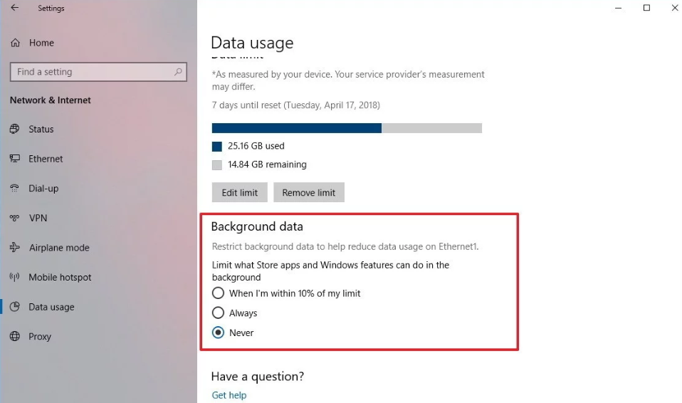 [Complete Guide] How To Set And Reset Data Usage Limit On Windows 10?