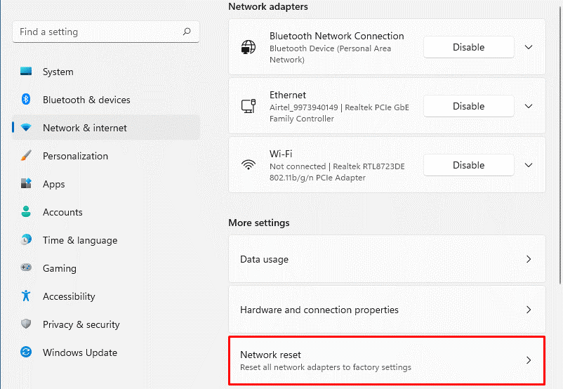 8 Fixes “VirtWiFi Has No Internet Access” Windows 11