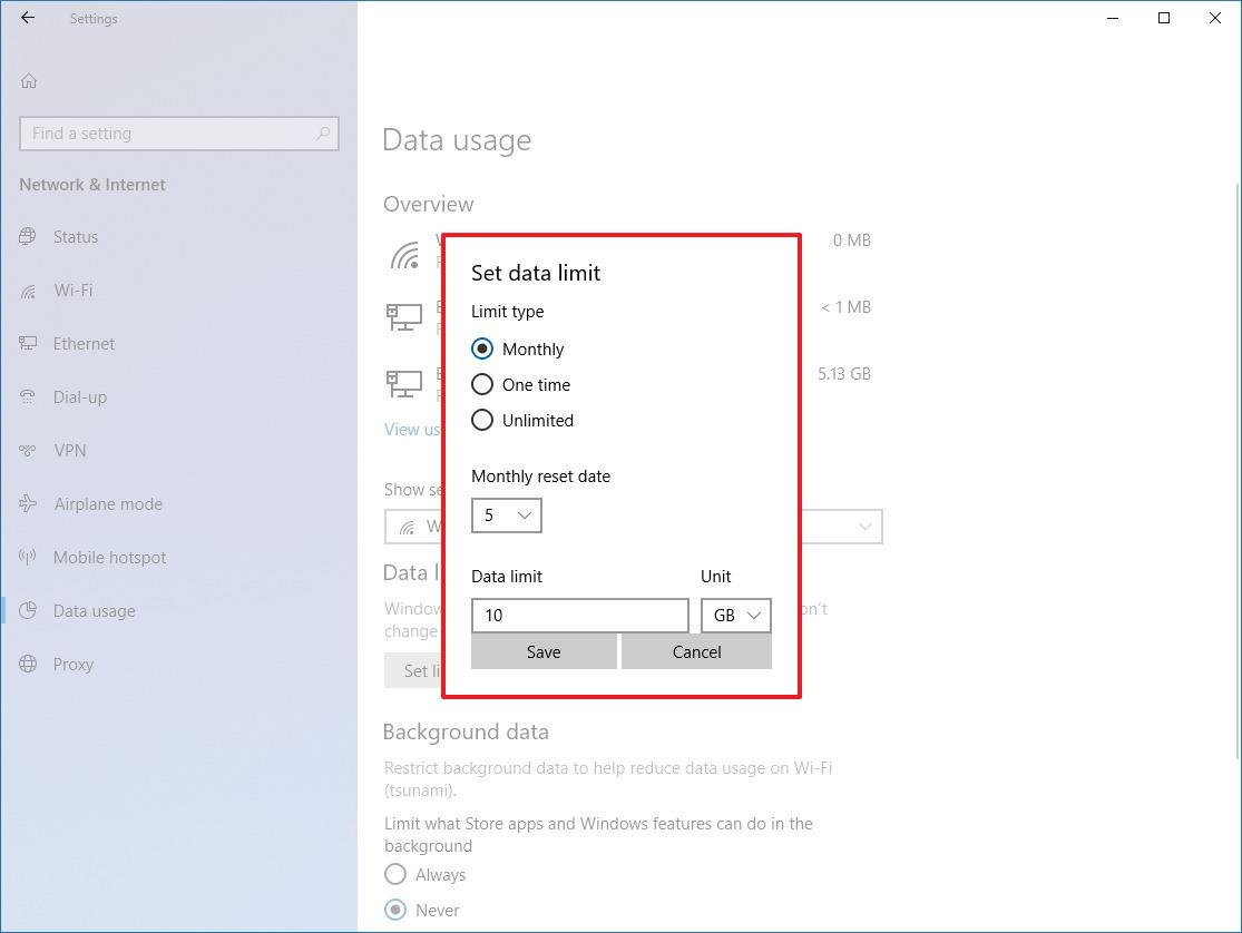 [Complete Guide] How To Set And Reset Data Usage Limit On Windows 10?