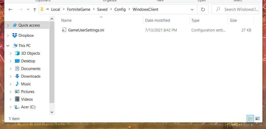 Fixed “Fortnite Settings Not Saving” Windows 11 & 10