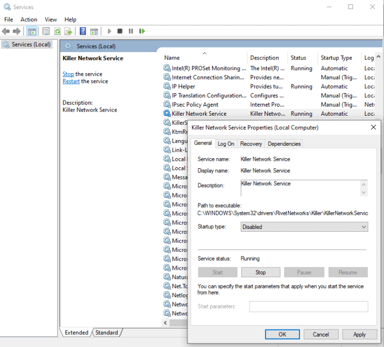 Killer Network Service High CPU Usage [DETAILED GUIDE]