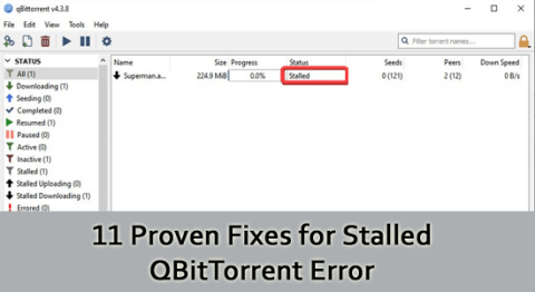 停止した QBitTorrent エラーに対する 11 の実証済みの修正