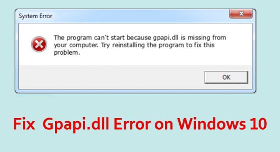 7 Fixes for Gpapi.dll Error on Windows 10 & 11