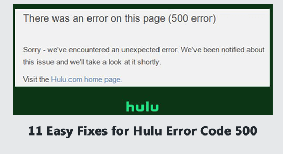 11 Easy Fixes for Hulu Error Code 500