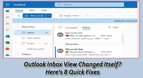 Outlook Inbox View Changed Itself? Here’s How to get Default View