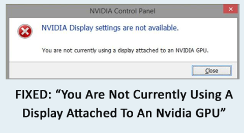 修正済み: 「現在、Nvidia GPU に接続されたディスプレイを使用していません」