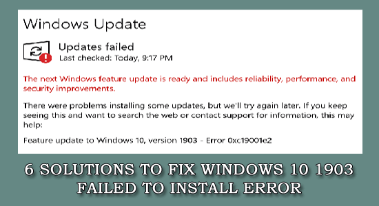 6 prostych rozwiązań, aby naprawić błąd instalacji systemu Windows 10 1903