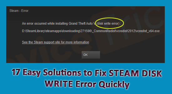 Naprawiono „Błąd zapisu na dysku Steam” w systemie Windows 10/11 [WYJAŚNIENIE]