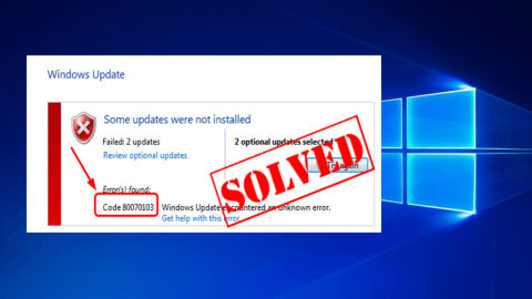 Windows Update Hata Kodunu Düzeltmenin 6 Etkili Yolu 80070103