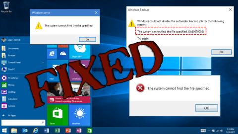 [DIPERBAIKI] Sistem Tidak Dapat Menemukan File yang Ditentukan di Windows 10 Error