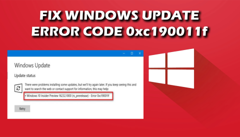 [빠른 가이드] Windows 업데이트 오류 0xc190011f를 수정하는 방법?