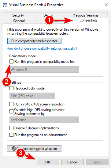 Run this program перевод. Run this program in Compatibility Mode for. 1с turn the Compatibility Mode off.